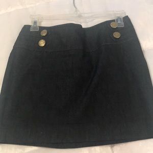 Dark jean mini skirt